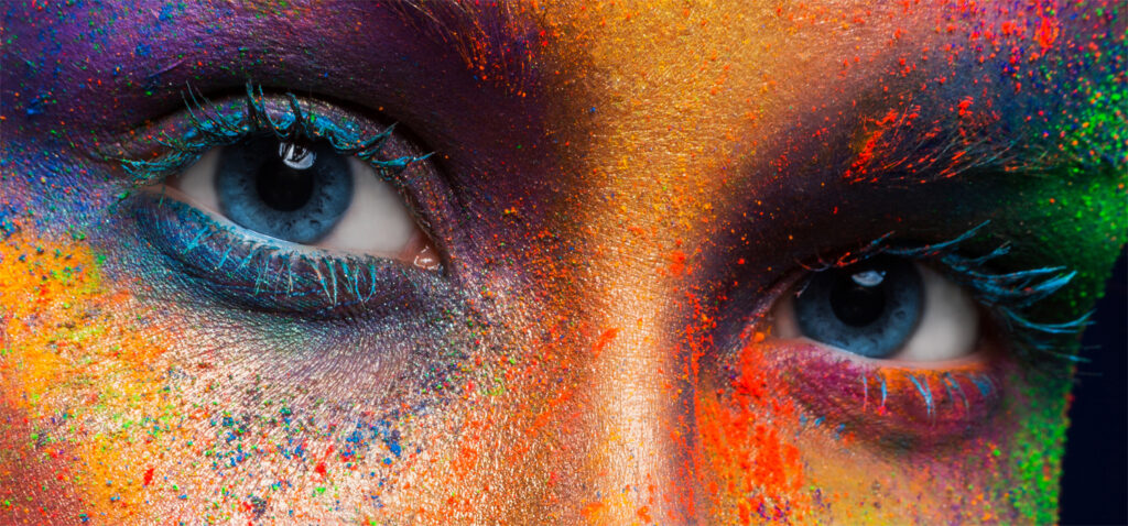 Bunte Augen